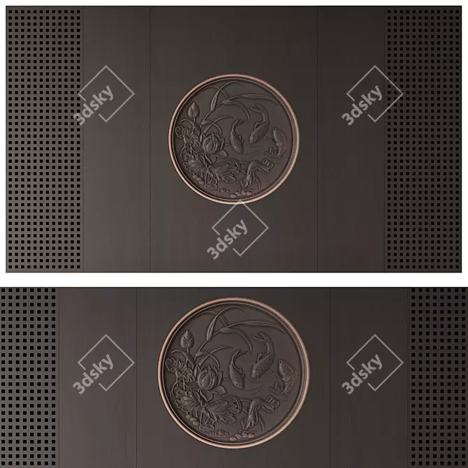 Japanese Style Wall Panel 3D model image 7