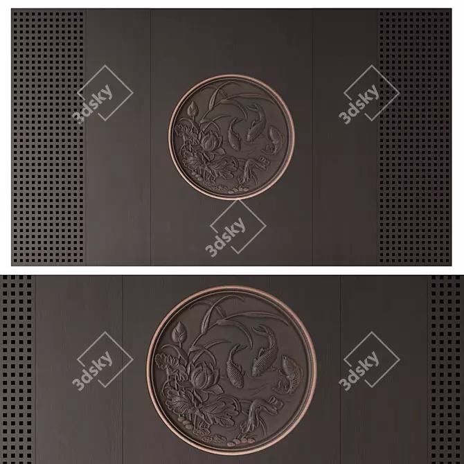 Japanese Style Wall Panel 3D model image 11