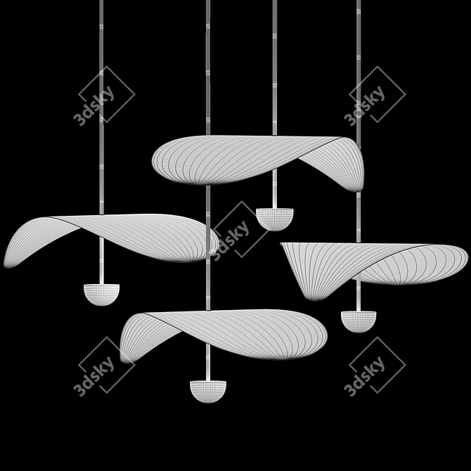 Modern Chic Bonnie Pendant Lighting 3D model image 5