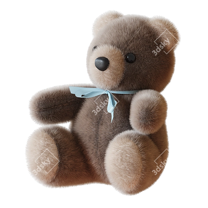 Plush Teddy Bear Toy 3D model image 1