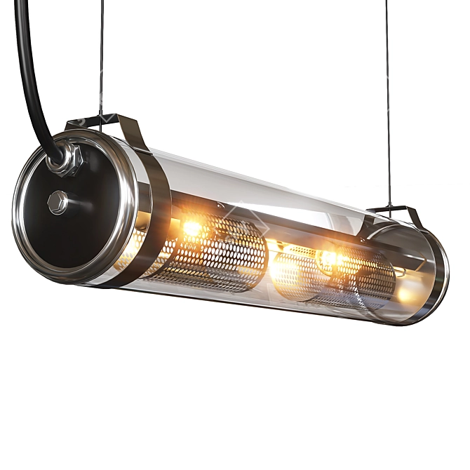 Rimbaud Luminaire: Vintage Industrial Elegance 3D model image 2