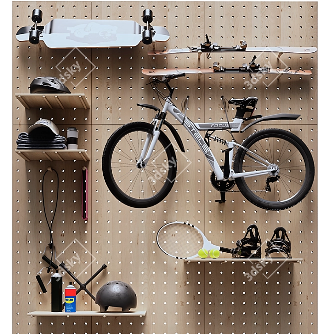 Sports Gear Storage Solutions 3D model image 2