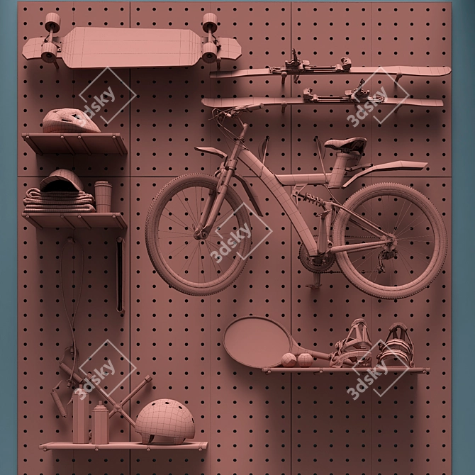 Sports Gear Storage Solutions 3D model image 5