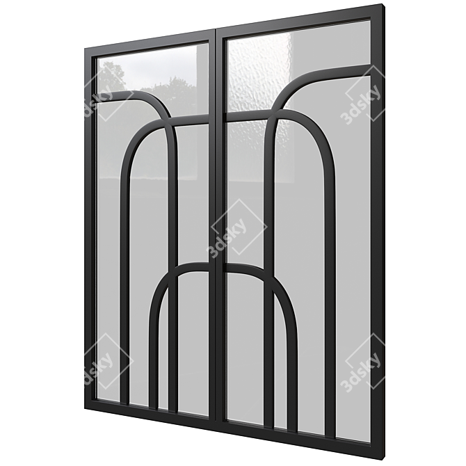 Title: Custom Glass Door Manufacturer 3D model image 1