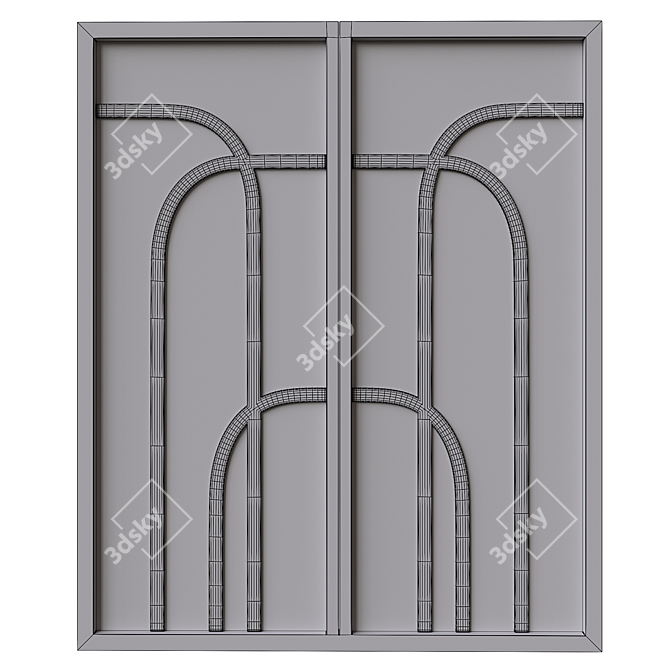 Title: Custom Glass Door Manufacturer 3D model image 4