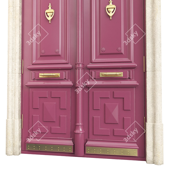 Classic Tempera 3D Door Design 3D model image 6