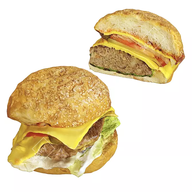 Deluxe Burger Making Kit 3D model image 1