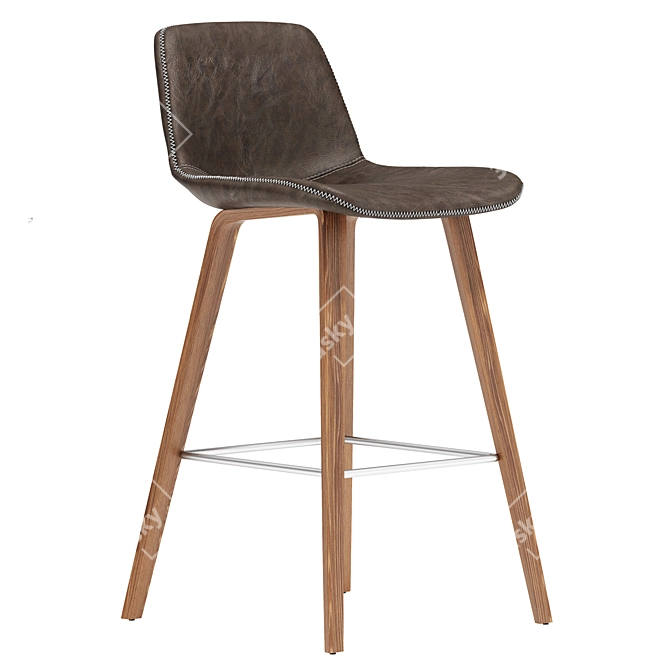 Janis Bar Stool in 3 Colors 3D model image 1