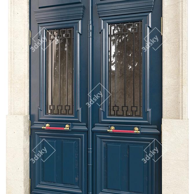 Classic Door 1600mm H-2700mm 3D 3D model image 3