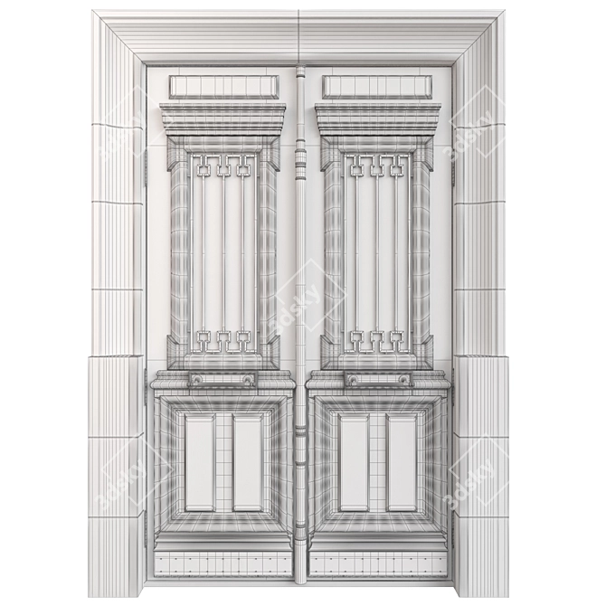 Classic Door 1600mm H-2700mm 3D 3D model image 6