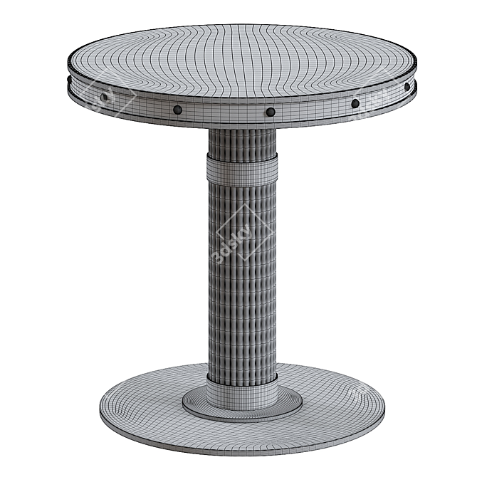 Stylish Willis Dining Table Model 3D model image 2