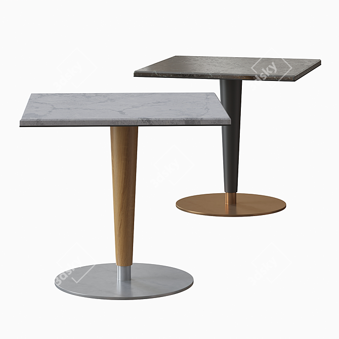 Atlanta Modern Dining Table Model 3D model image 1