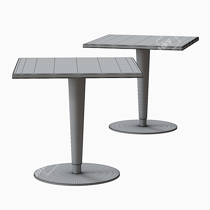 Atlanta Modern Dining Table Model 3D model image 4