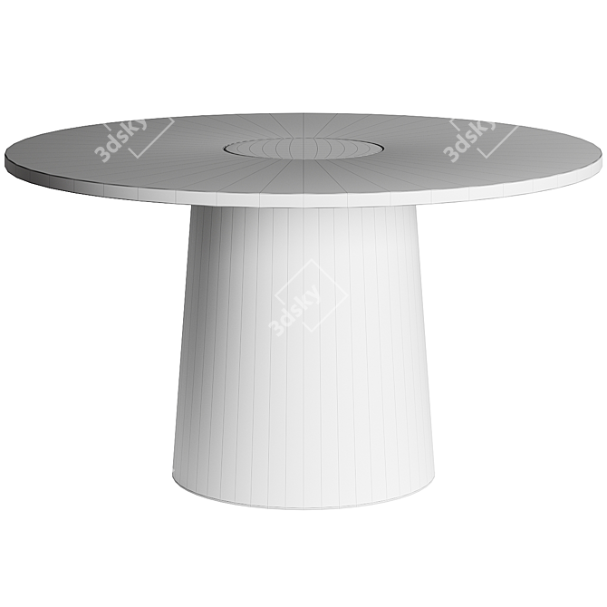 Marble & Cork Dining Table 3D model image 3