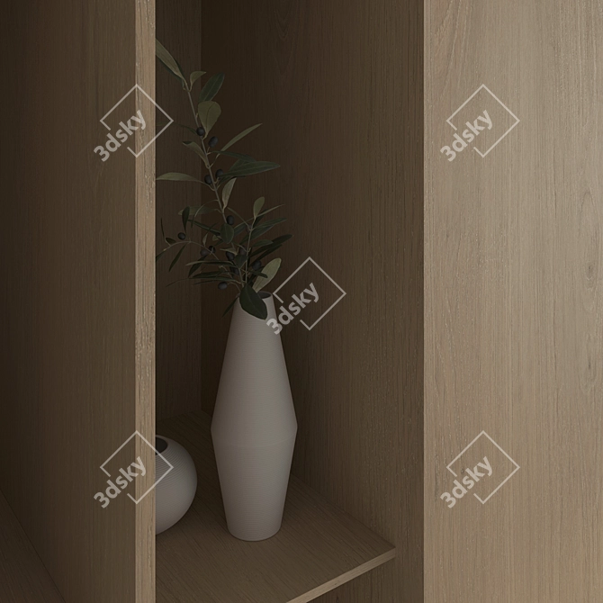 3D Wardrobe Set with Textures 3D model image 4