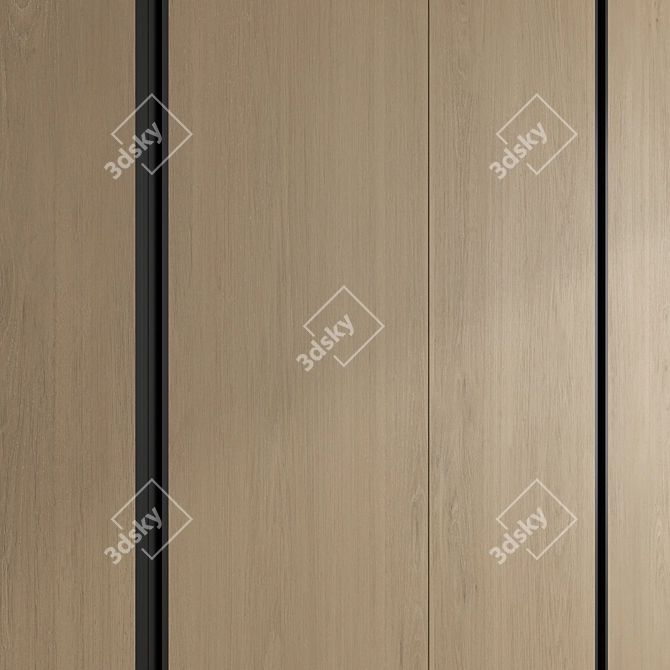 3D Wardrobe Set with Textures 3D model image 6