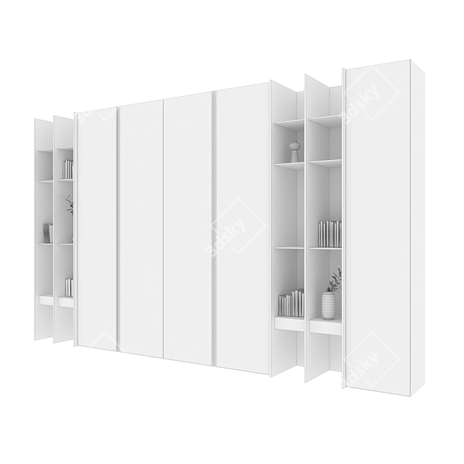 3D Wardrobe Set with Textures 3D model image 7