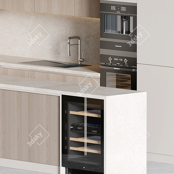 Modern Kitchen 3D Models Pack 3D model image 2