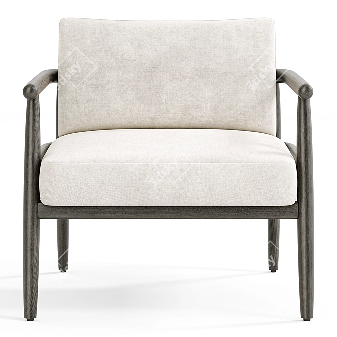 Elegant Teresa Armchair Design 3D model image 3