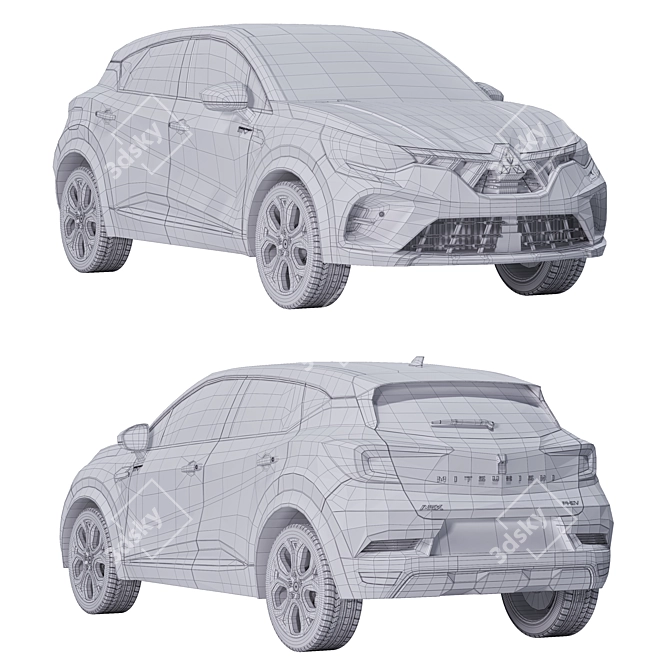 Mitsubishi ASX 2024 3D Models 3D model image 3