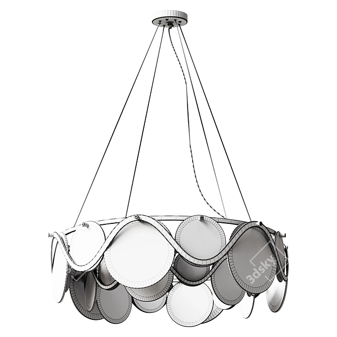 Bogates Galicia Chandelier 354/6 3D model image 2