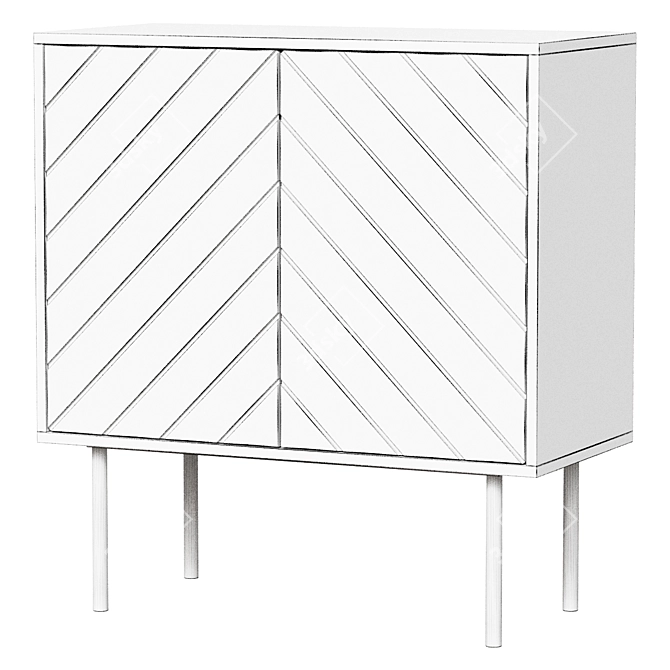 Boho Low Cabinet 571788 3D model image 2