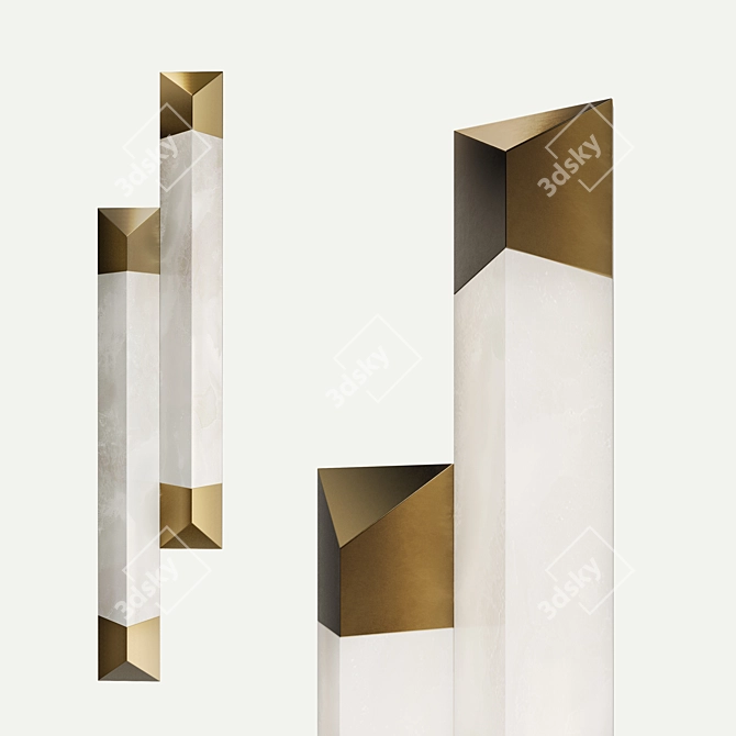 Elegant Spear II Wall Lamp 3D model image 1