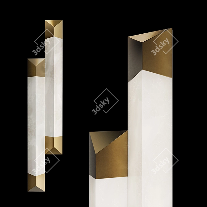 Elegant Spear II Wall Lamp 3D model image 2