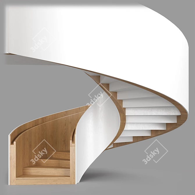 Spiral Staircase Model Set 3D model image 1