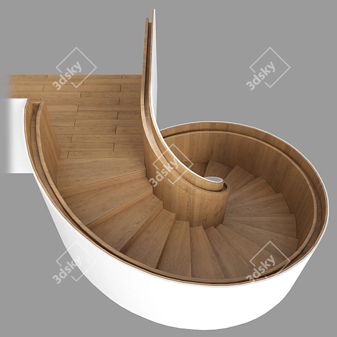 Spiral Staircase Model Set 3D model image 2