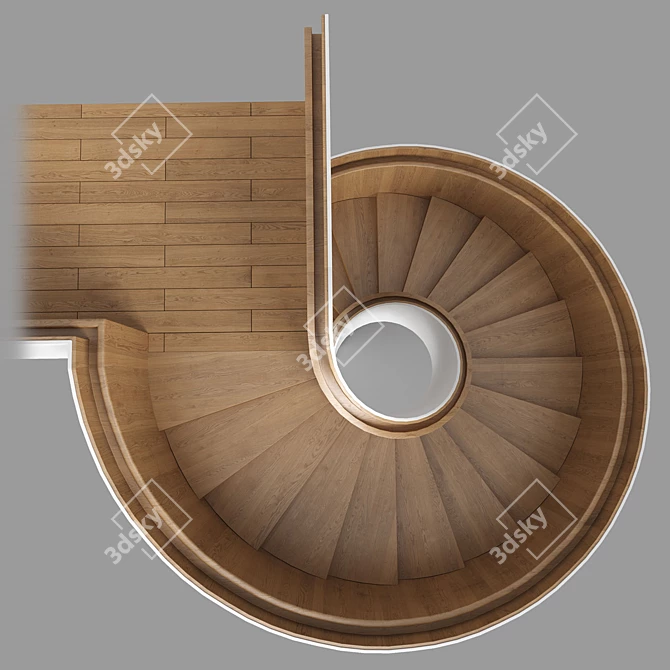 Spiral Staircase Model Set 3D model image 4