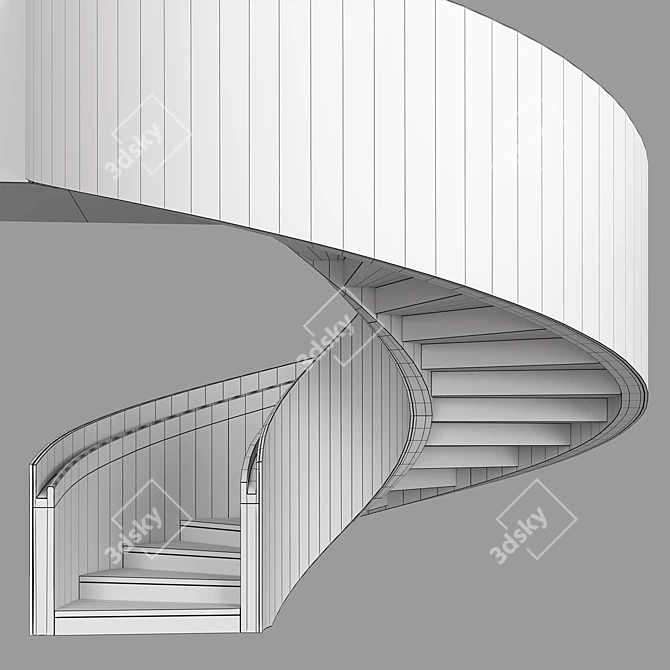 Spiral Staircase Model Set 3D model image 6