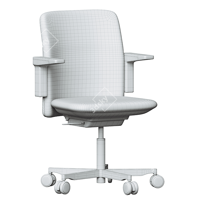 Modern Path Task Chair: Stylish Comfort 3D model image 4