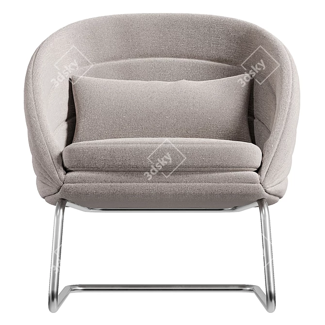 Luxury 3D Armchair Model UV Unwrapped 3D model image 2