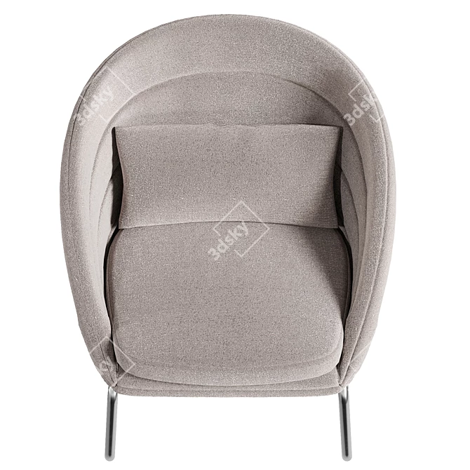 Luxury 3D Armchair Model UV Unwrapped 3D model image 3