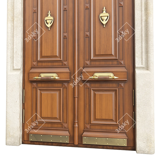 Classic Door 3D Max Model 3D model image 2