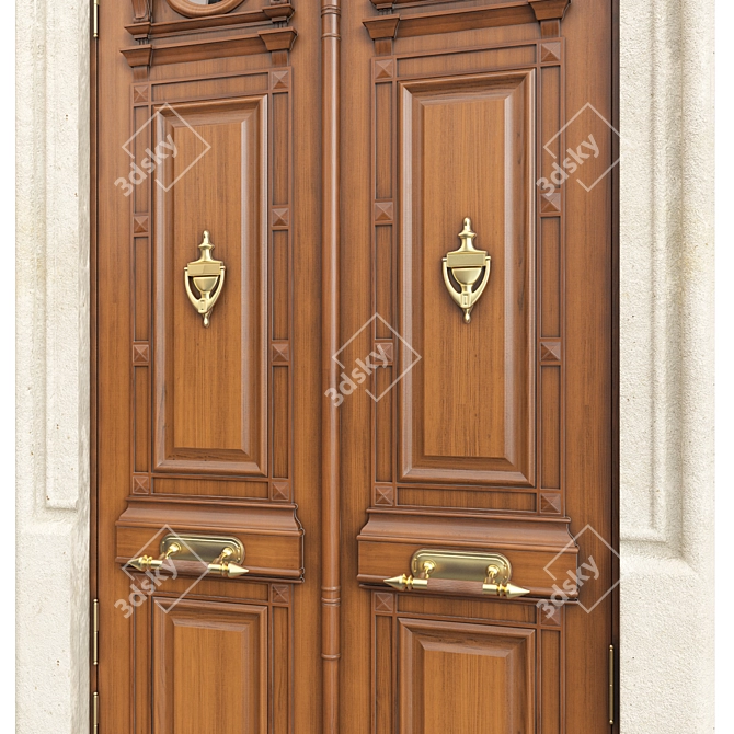 Classic Door 3D Max Model 3D model image 3