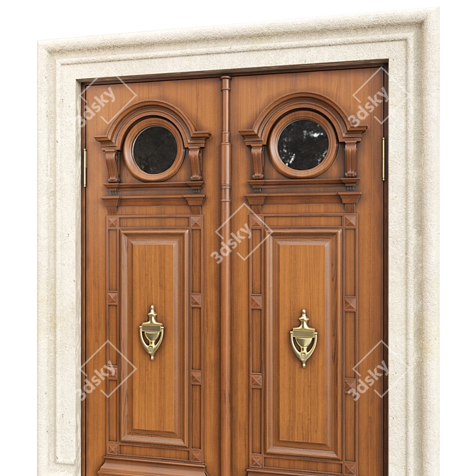 Classic Door 3D Max Model 3D model image 4