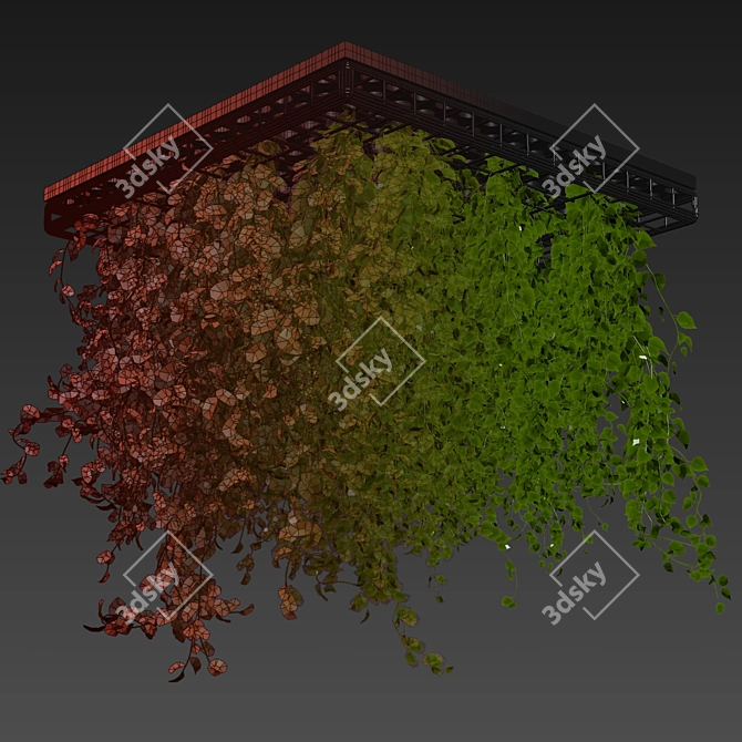 Hanging Ampelous False Ceiling Plant 3D model image 7