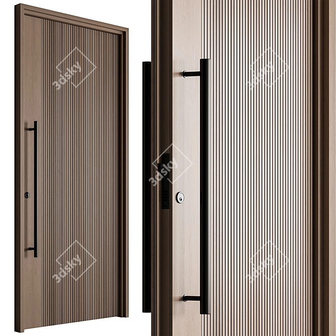  Stylish Door Set 97 3D model image 3