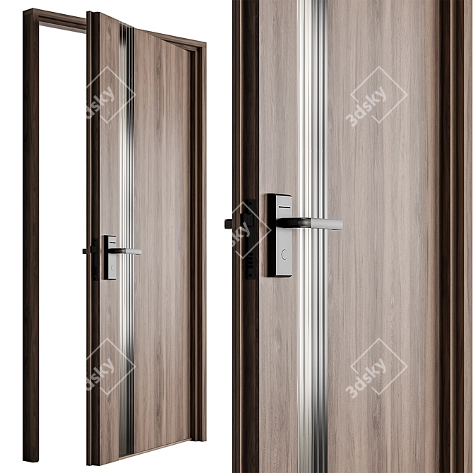  Stylish Door Set 97 3D model image 4