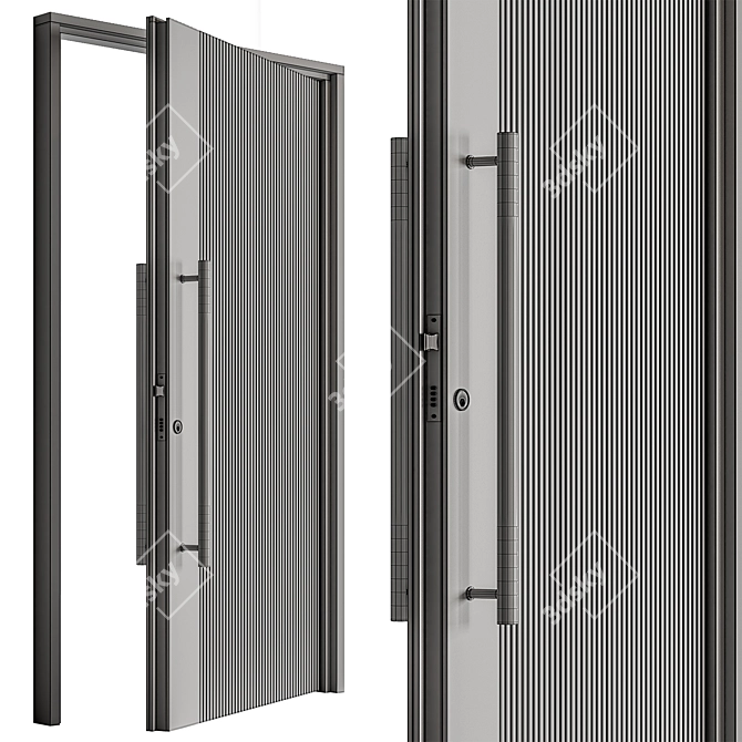  Stylish Door Set 97 3D model image 6