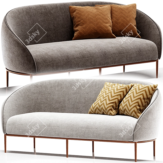 Stylish Yoisho Sofa 2017 Model 3D model image 3