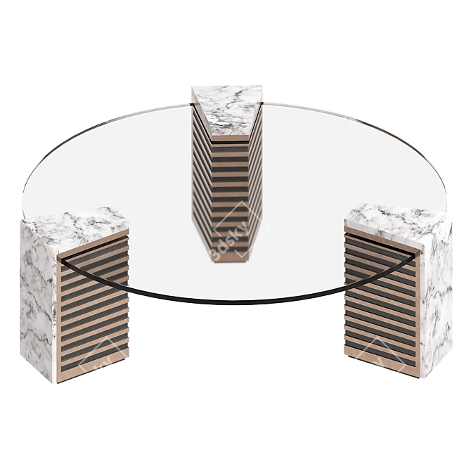 Visionnaire Admeto Multi-Color Coffee Table 3D model image 1