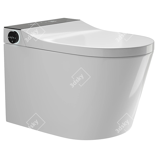 Smart Wall Mounted Toilet System 3D model image 2