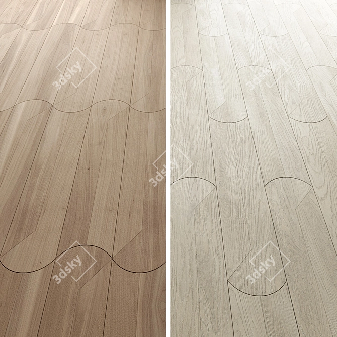 Modular Oak Parquet, Layout Options 3D model image 1