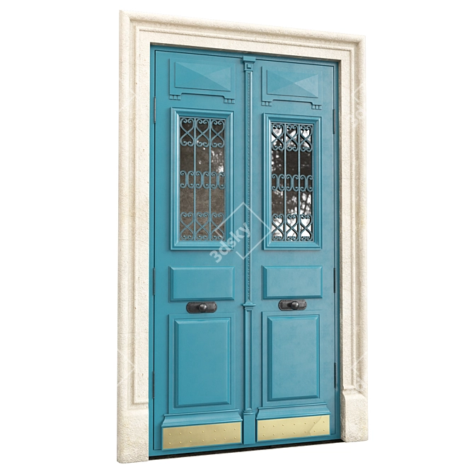 Classic Tempera 3D Max Door 3D model image 5