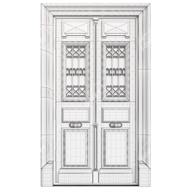 Classic Tempera 3D Max Door 3D model image 6