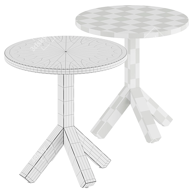 Roda Small Table Root 3D model image 2