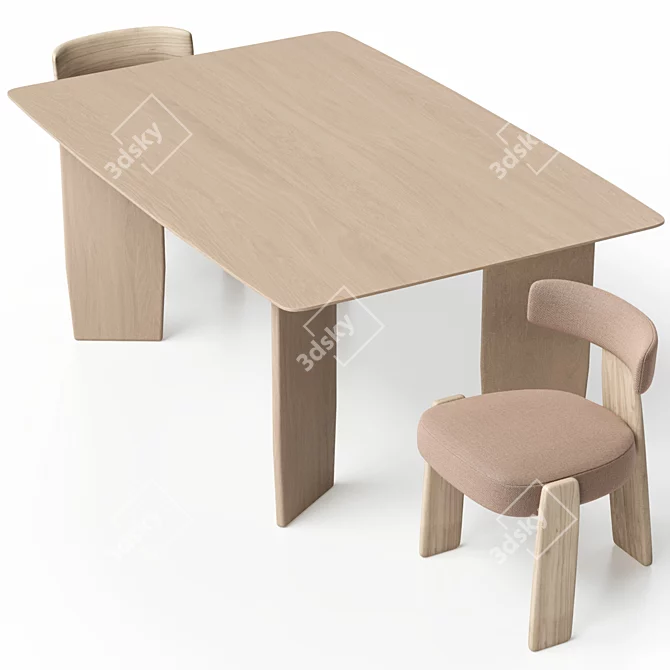 Oru Chair and Table Set 3D model image 11